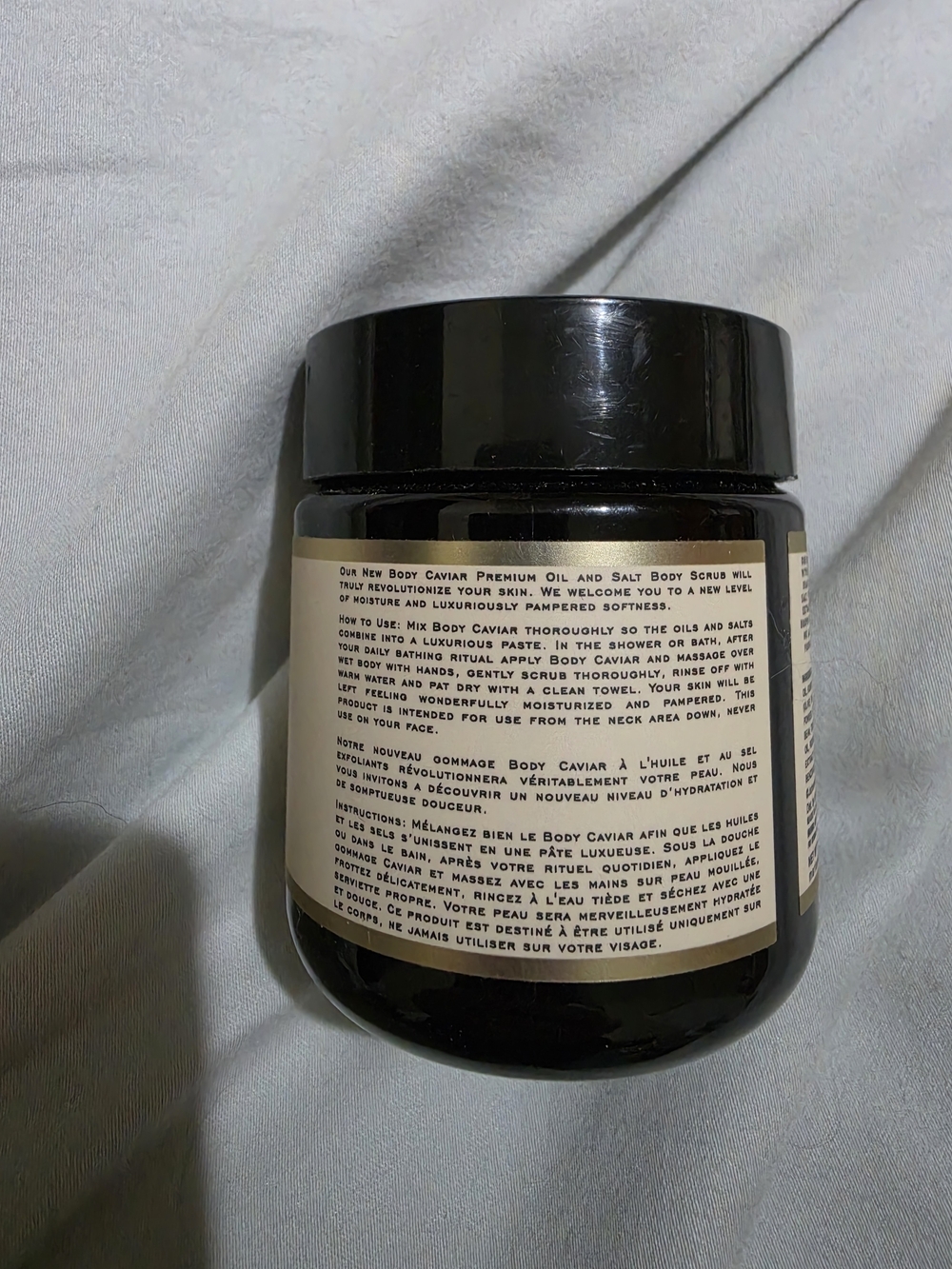 Marianella Hawaiian Black Lava Body Caviar - Black Charcoal Body Scrub - Picture 2 of 4